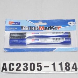 S/2 UDS 13.5CM ROTULADOR PIZARRA BLANCA, 2 COLORES - AZUL NEGRO