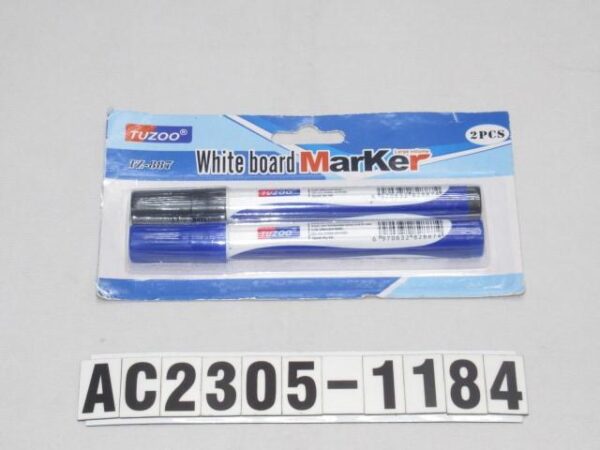 S/2 UDS 13.5CM ROTULADOR PIZARRA BLANCA, 2 COLORES - AZUL NEGRO