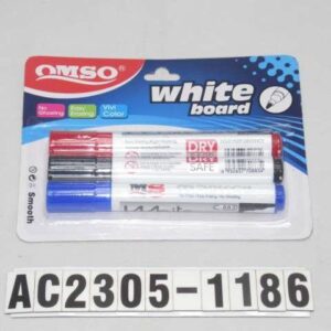 S/3 UDS 13CM ROTULADOR DE PIZARRA BLANCA 3 DE COLOR NEGRO, AZUL ROJO