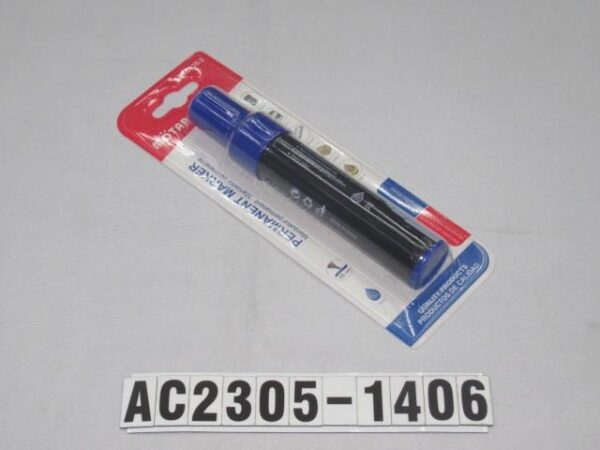 2.5X15CM ROTULADOR PERMANENTE DE COLOR AZUL