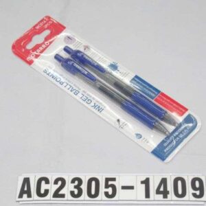 S/2 UDS 14.3CM BOLIGRAFOS DE TINTA DE GEL DE COLOR AZUL