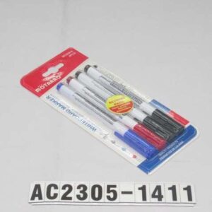 S/4PCS 1X14.5CM ROTULADORES DE PIZARRA BLANCA 2 NEGROS,1ROJO 1 AZUL