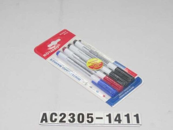 S/4PCS 1X14.5CM ROTULADORES DE PIZARRA BLANCA 2 NEGROS,1ROJO 1 AZUL