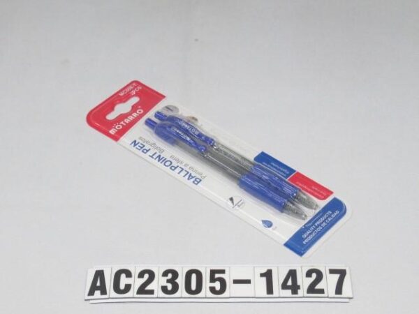 BOLIGRAFO AZUL S/2 PCS 14.3CM