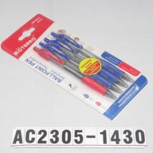 S/4 PCS 14.3CM BOLIGRAFOS 3 AZULES + 1 ROJO