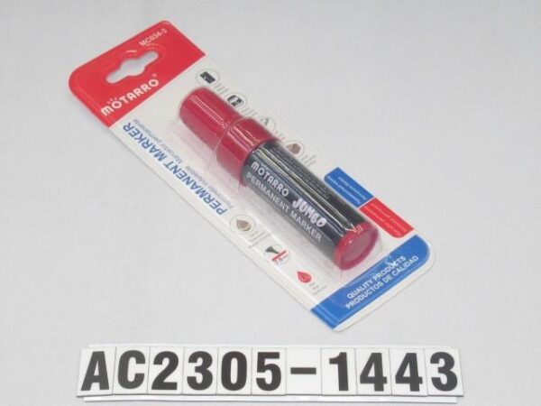 2.3X12CM ROTULADOR PERMANENTE ROJO