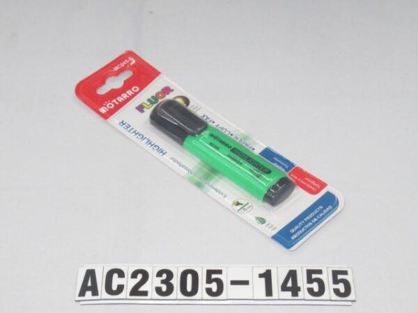 ROTULADOR FLUORESCENTE COLOR VERDE 2.8X11.2CM