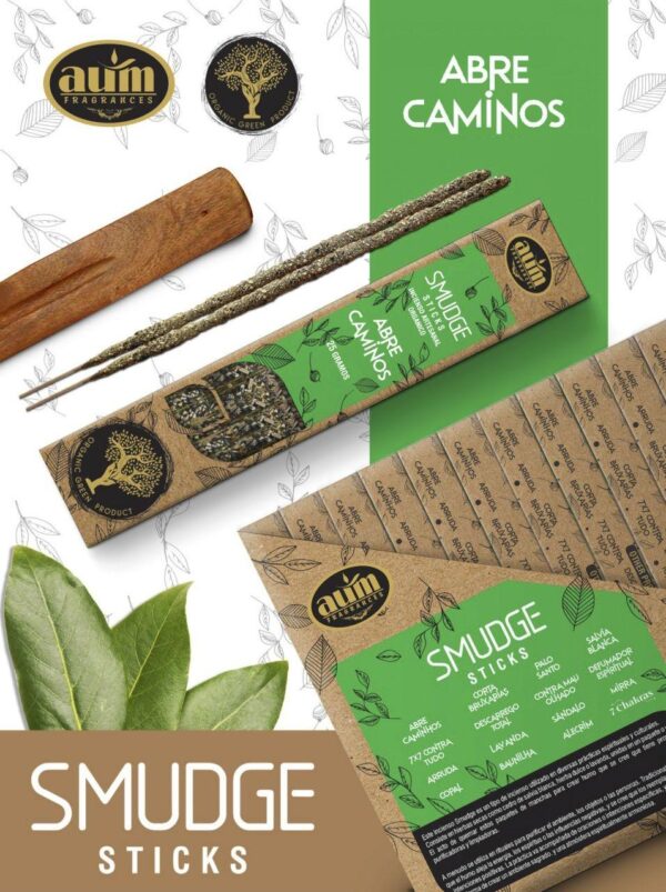 Incienso Aum - Colección Smudge - Organico - ABRE CAMINOS - 25Gr.
