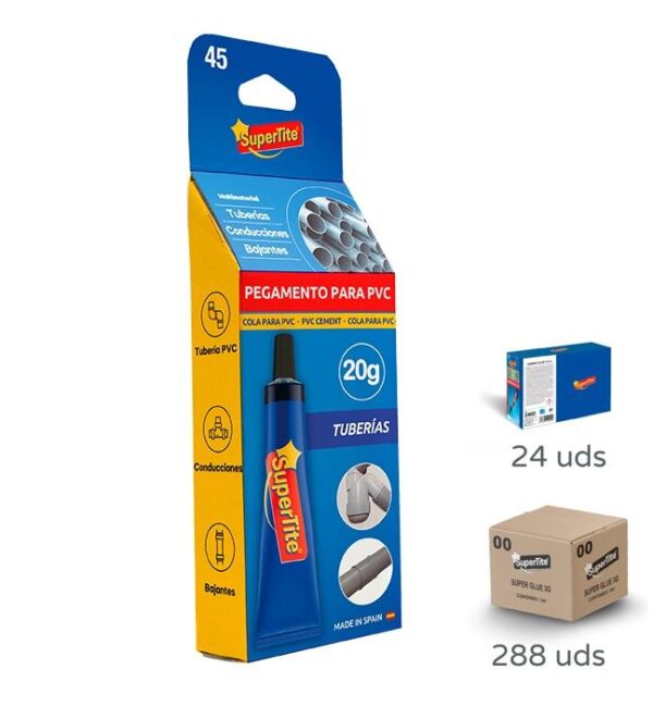 ADHESIVO PVC 20ML, ADHESIVO TUBERIAS