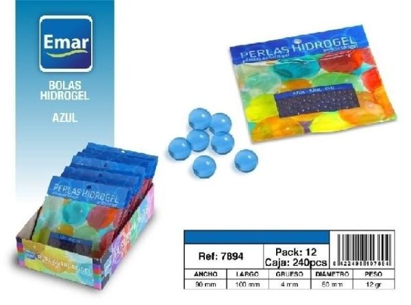 PERLAS HIDROGEL 12 Gr. AZUL