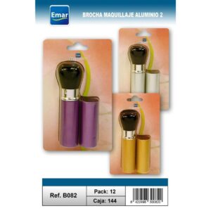 BROCHA MAQUILLAJE ALUMINIO MD.2