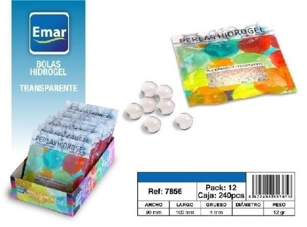 PERLAS HIDROGEL 12 Gr. TRASNSPARENTE