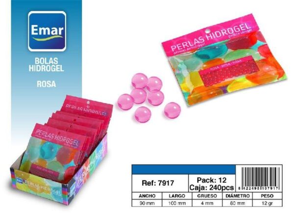 PERLAS HIDROGEL 12 Gr. ROSA