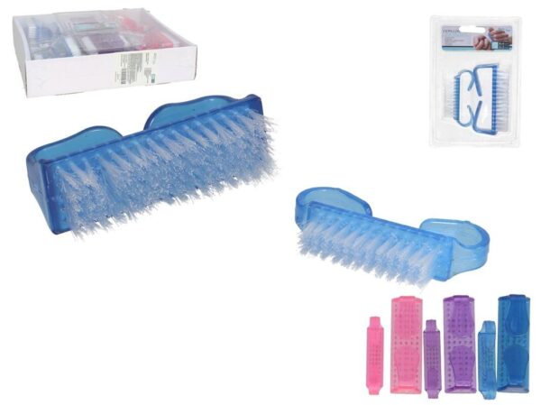 SET 2 CEPILLOS LIMPIAUÑAS 8X4CM6.5X3.5C