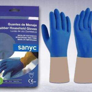 GUANTES DE MENAJE BICOLOR SANYC T/M