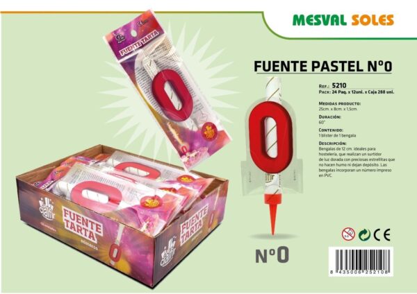 FUENTE PASTEL Nº 0