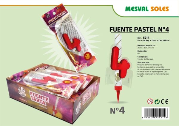 FUENTE PASTEL Nº 4