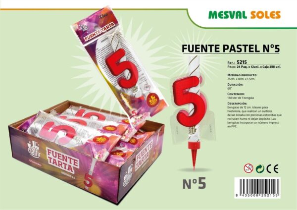 FUENTE PASTEL Nº 5