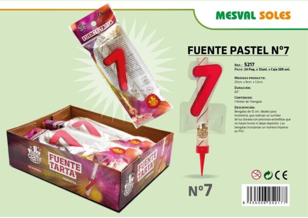 FUENTE PASTEL Nº 7