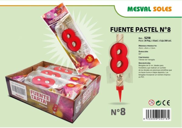 FUENTE PASTEL Nº 8