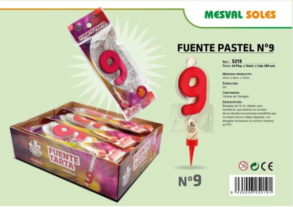 FUENTE PASTEL Nº 9