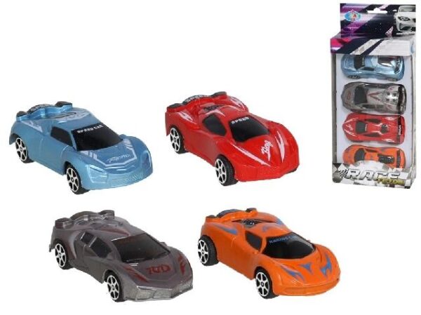 SET X4 COCHES 24.5X10.5X4 CM