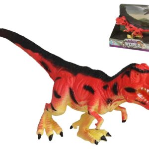 DINOSAURIO REX ROJO 23X11.5X17.5CM