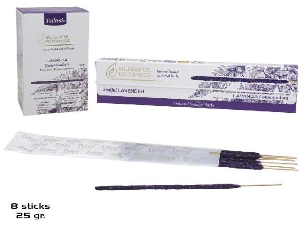 INCIENSO 25G 8 STICKS TULASI SOULFUL LAVENDER