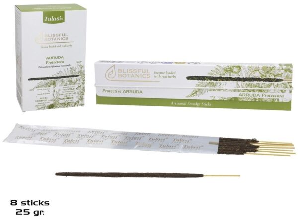 INCIENSO 25G 8 STICKS TULASI PROTECTIVE ARRUDA